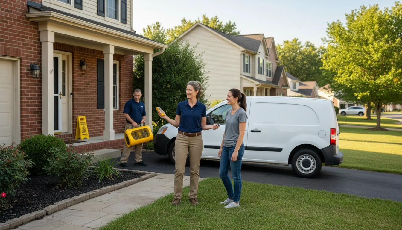 Water restoration image for Dehumidification And Cleanup Services in Norton, MA